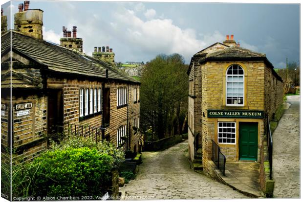 Golcar Huddersfield  Canvas Print by Alison Chambers