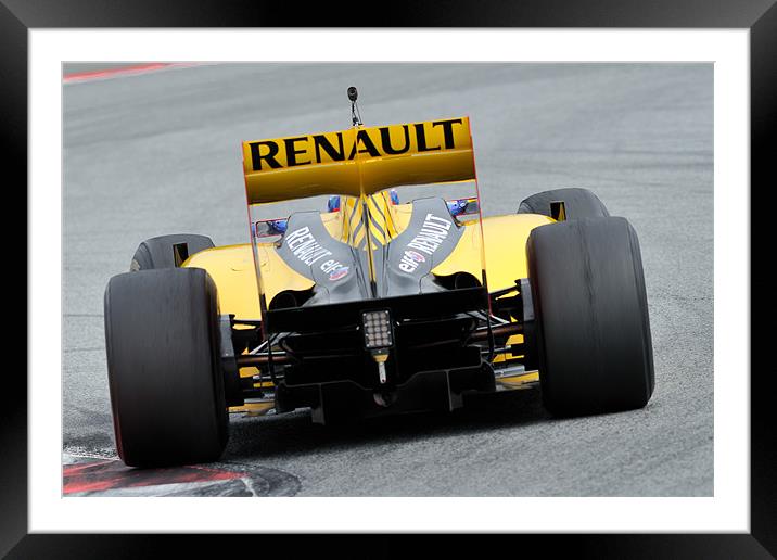 Vitaly Petrov - Renault R30 Framed Mounted Print by SEAN RAMSELL