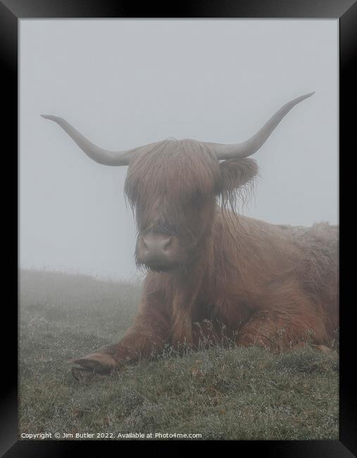 Highland mist Framed Print by Jim Butler
