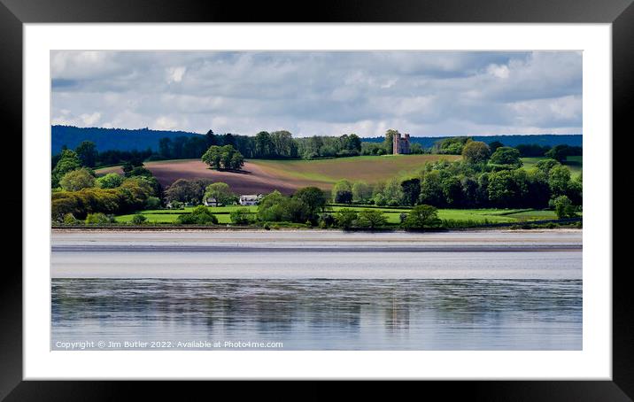 View across the River Exe Framed Mounted Print by Jim Butler