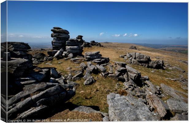 Great Staple Tor Canvas Print by Jim Butler