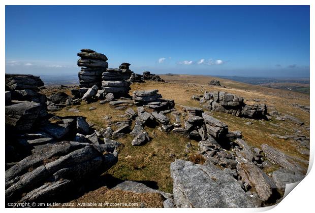 Great Staple Tor Print by Jim Butler