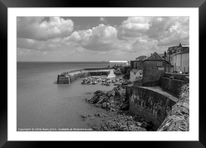 Coverack harbour, Cornwall, UK Framed Mounted Print by Chris Rose