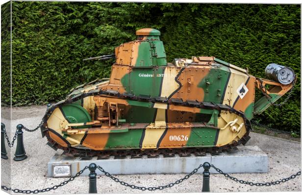 WWI Renault FT 17 Tank Canvas Print by Arterra 