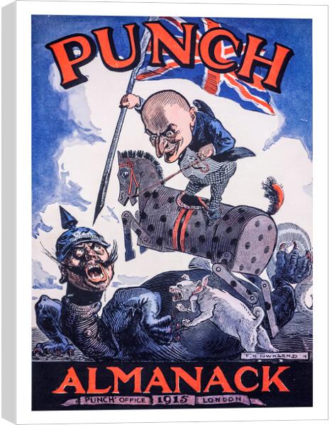 WWI Punch’s Almanack Canvas Print by Arterra 
