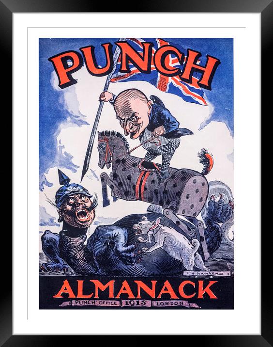 WWI Punch’s Almanack Framed Mounted Print by Arterra 