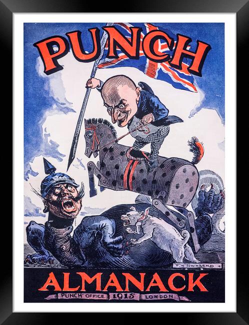 WWI Punch’s Almanack Framed Print by Arterra 