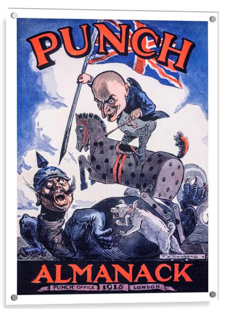 WWI Punch’s Almanack Acrylic by Arterra 