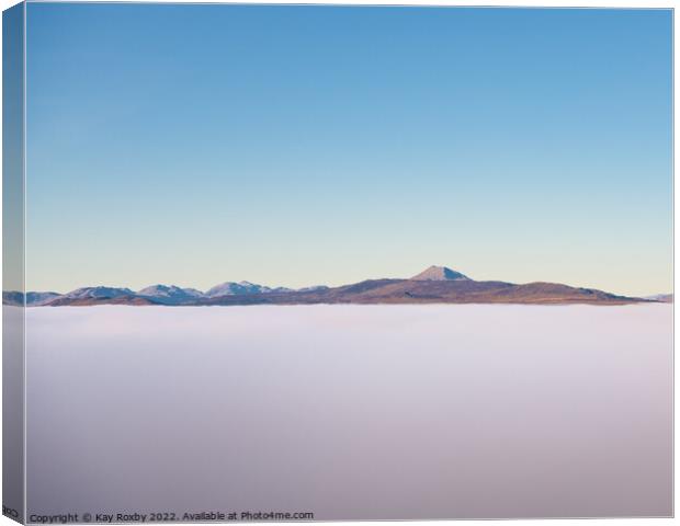 Ben Lomond cloud inversion Canvas Print by Kay Roxby