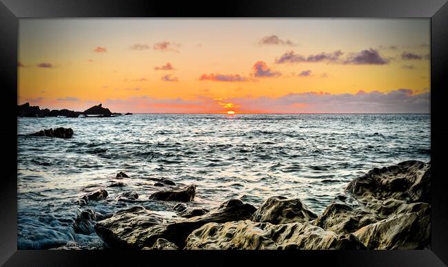 Seaside Sunset Framed Print by Jeremy Sage