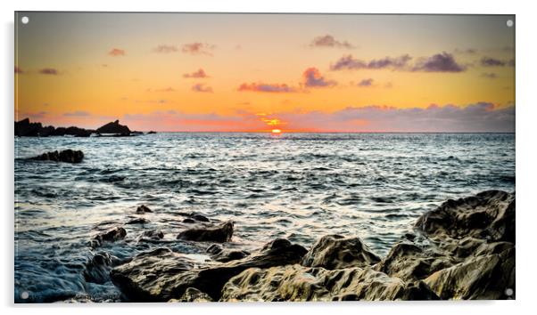 Seaside Sunset Acrylic by Jeremy Sage