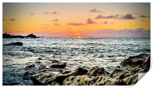 Seaside Sunset Print by Jeremy Sage