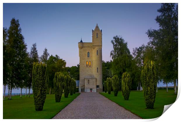 Ulster Tower, Thiepval Print by Arterra 