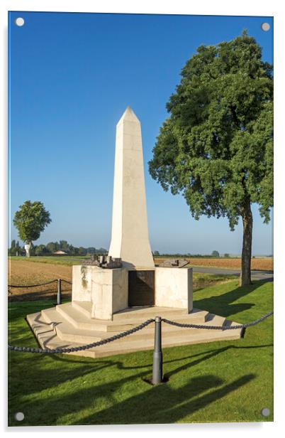 Tank Corps Memorial at Pozières Acrylic by Arterra 