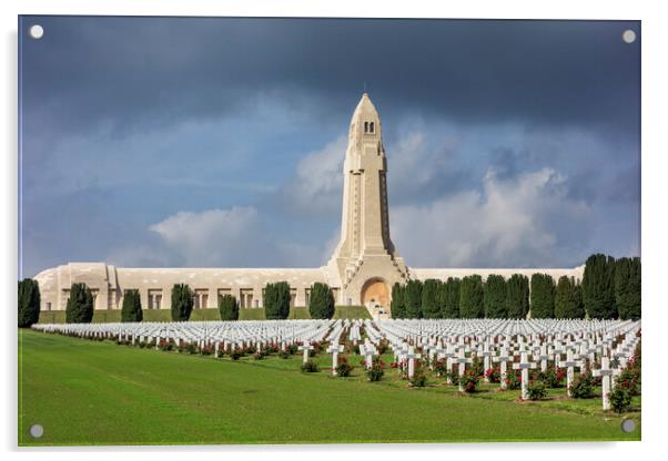 Douaumont Ossuary, Battle of Verdun Acrylic by Arterra 