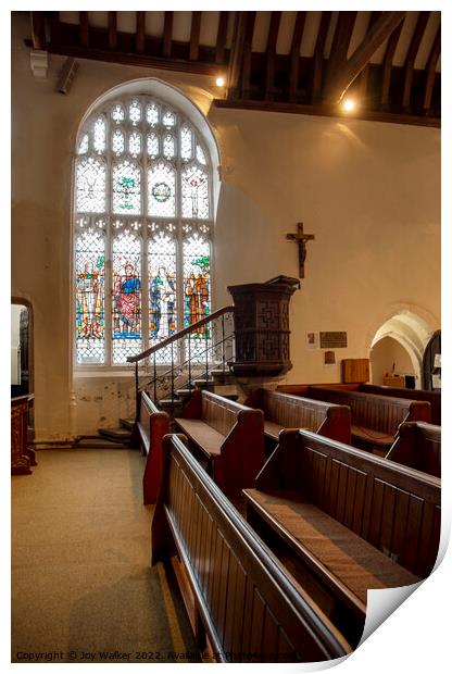 The parish church of Saint Michael, Minehead, Somerset, UK Print by Joy Walker