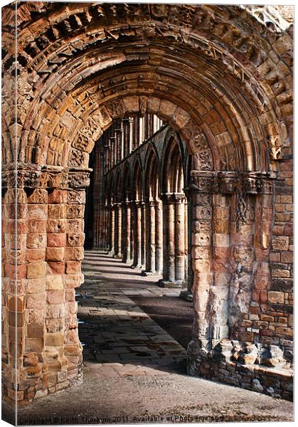 Inside Jedburgh Abbey Canvas Print by Keith Thorburn EFIAP/b