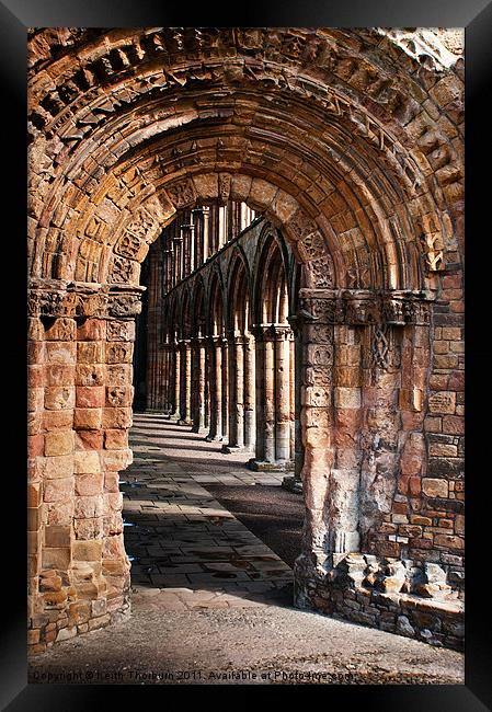 Inside Jedburgh Abbey Framed Print by Keith Thorburn EFIAP/b