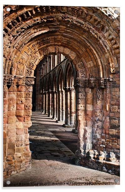 Inside Jedburgh Abbey Acrylic by Keith Thorburn EFIAP/b