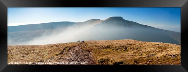 Pen Y Fan from Cribyn, Brecon Beacons Framed Print by Justin Foulkes