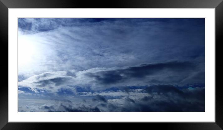 Sky cloud Framed Mounted Print by Roman Zajíc