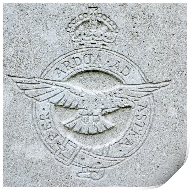 Royal Flying Corps Regimental Emblem Print by Arterra 