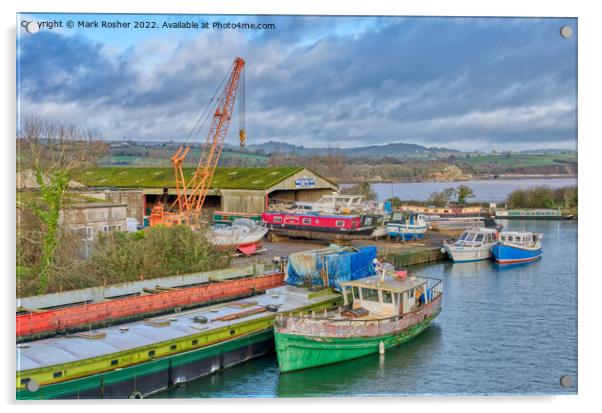 Boatyard Colours Acrylic by Mark Rosher