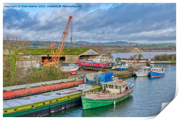 Boatyard Colours Print by Mark Rosher