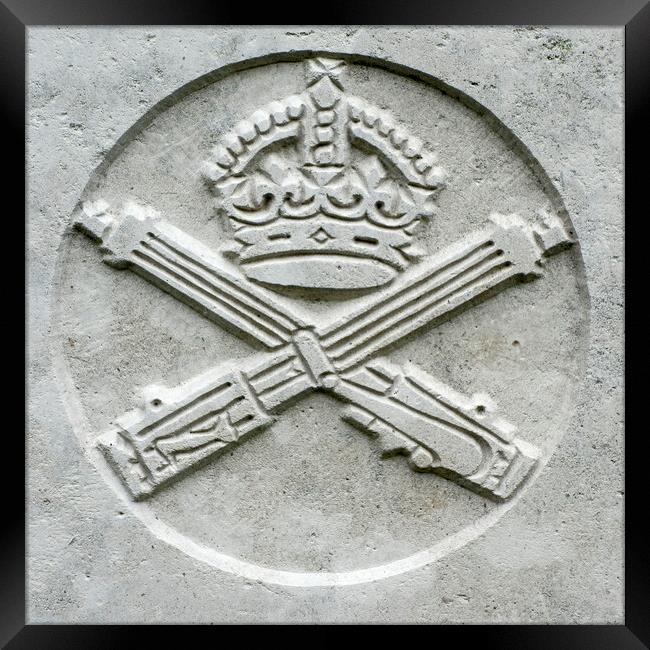 Machine Gun Corps Regimental Emblem Framed Print by Arterra 