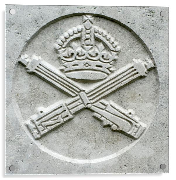 Machine Gun Corps Regimental Emblem Acrylic by Arterra 