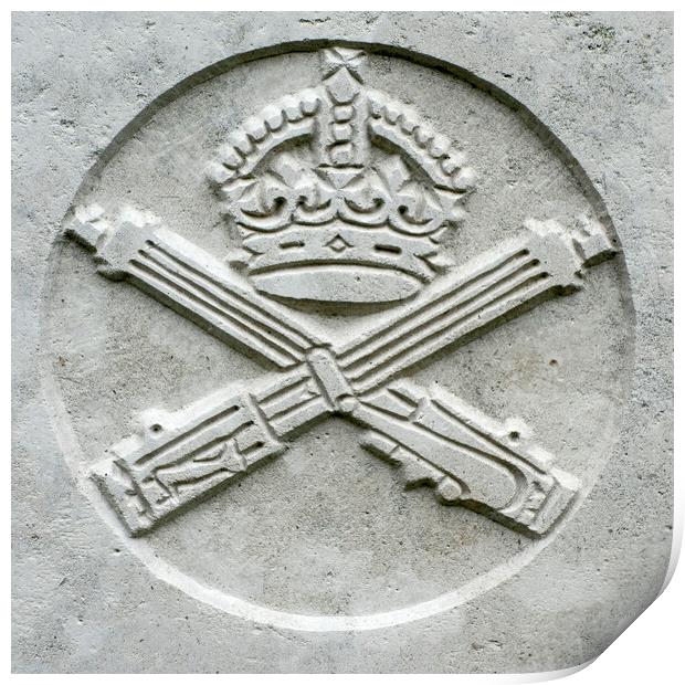 Machine Gun Corps Regimental Emblem Print by Arterra 