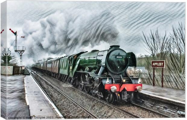 60103, The Flying Scotsman, at Appleby Canvas Print by Keith Douglas