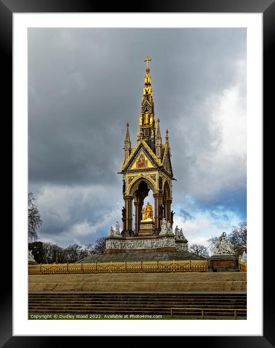 Majestic Albert Memorial Framed Mounted Print by Dudley Wood