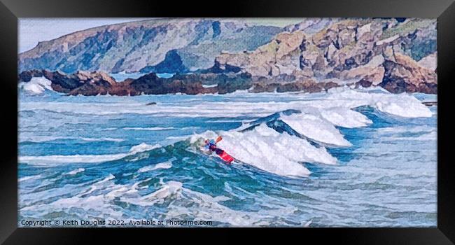 Ride the Wave Framed Print by Keith Douglas