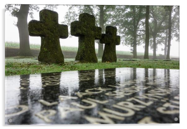 Deutscher Soldatenfriedhof Langemark Acrylic by Arterra 