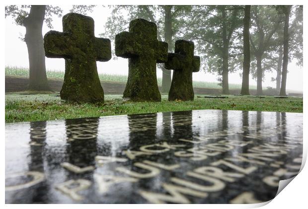 Deutscher Soldatenfriedhof Langemark Print by Arterra 