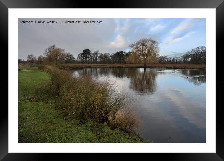 new year reflections Framed Mounted Print by Kevin White