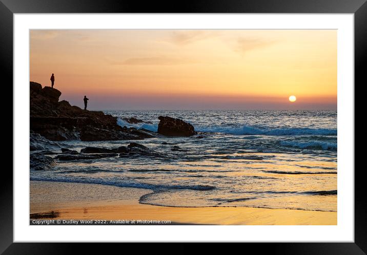 Serenity of the Golden Portuguese Sunset Framed Mounted Print by Dudley Wood