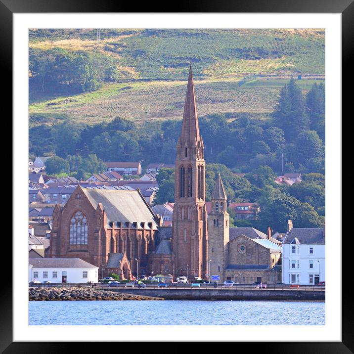 Largs church buildings Framed Mounted Print by Allan Durward Photography