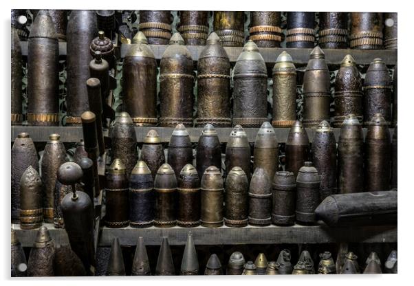 World War One Artillery Ammunition Acrylic by Arterra 