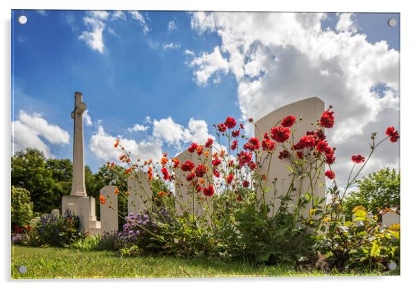 Dozinghem Military Cemetery Acrylic by Arterra 