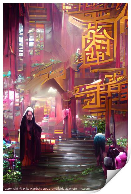 Chi Lin Nunnery Hong Kong Print by Mike Hardisty