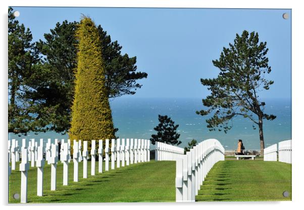 Normandy American Cemetery and Memorial Acrylic by Arterra 
