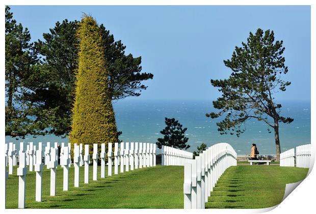 Normandy American Cemetery and Memorial Print by Arterra 