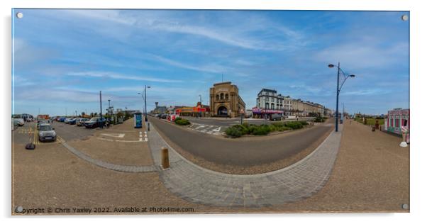 Full 360 panorama of Great Yarmouth seafront, Norfolk Acrylic by Chris Yaxley