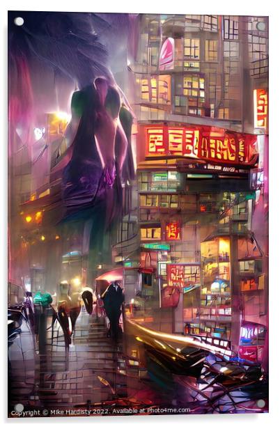 Soho Hong Kong Acrylic by Mike Hardisty