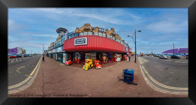 Full 360 panorama of Great Yarmouth seafront, Norfolk Framed Print by Chris Yaxley