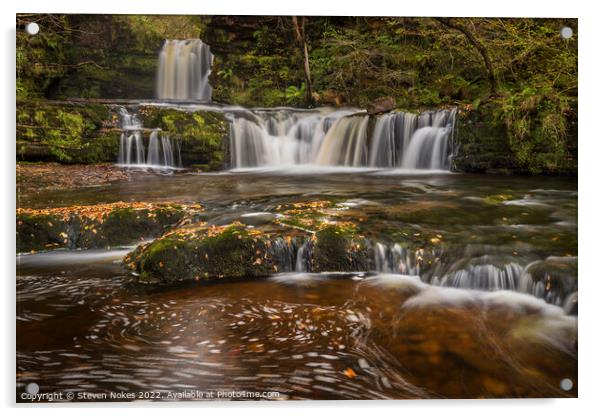 Dancing Waterfall Symphony Acrylic by Steven Nokes