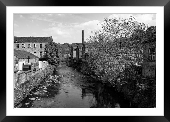 Hebden Beck - Hebden Bridge West Yorkshire Framed Mounted Print by Glen Allen