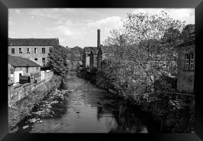 Hebden Beck - Hebden Bridge West Yorkshire Framed Print by Glen Allen